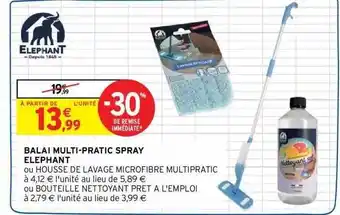 Intermarché Hyper Balai multi-pratic spray éléphant offre