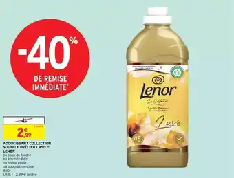 Intermarché Hyper Adoucissanr collection souffle précieux 45d lenor offre