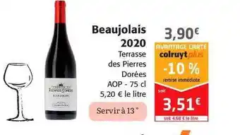 Beaujolais 2020 Terrasse Des Pierres