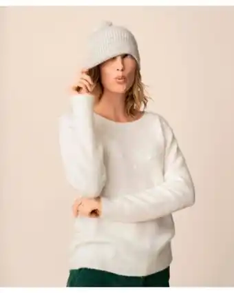 Damart Pull maille chaude fantaisie, manches longues offre