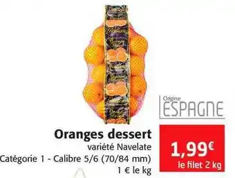 Colruyt Oranges Dessert offre