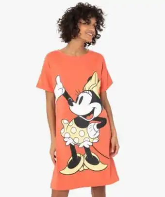 Chemise de nuit femme avec motif minnie - disney vue1 - disney dtr - gemo
