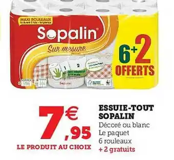 Hyper U Essuie-tout Sopalin offre
