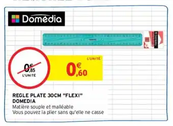 Intermarché Hyper DOMEDIA regle plate 30cm "flexi" offre