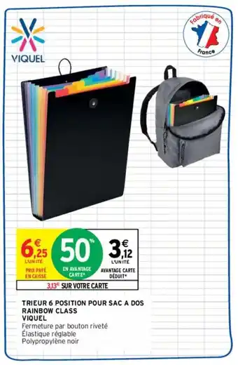 VIQUEL trieur 6 position pour sac a dos rainbow class