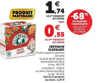 Hyper U Infusion éléphant offre