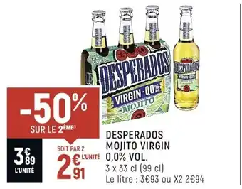 Spar DESPERADOS mojito virgin 0,0% vol. offre