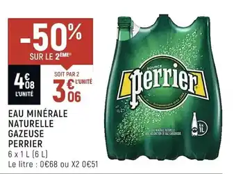 Spar PERRIER eau minérale naturelle gazeuse offre