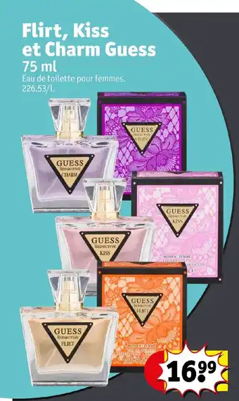 Kruidvat GUESS flirt, kiss et charm offre
