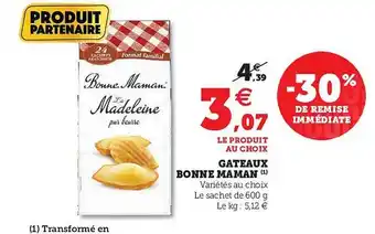 Hyper U Gâteaux Bonne Maman offre