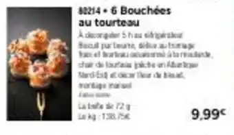 Thiriet 6 bouchées au tourteau offre