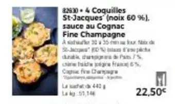 Thiriet 4 coquilles st-jacques offre