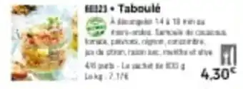 Thiriet Taboulé offre