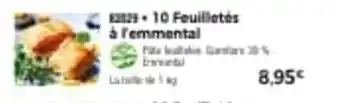 Thiriet 10 feuilletés à l'emmental offre