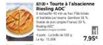 Thiriet Tourte à l'alsacienne riesling AOC offre