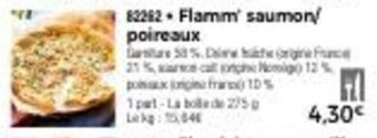 Flamm' saumon/poireaux