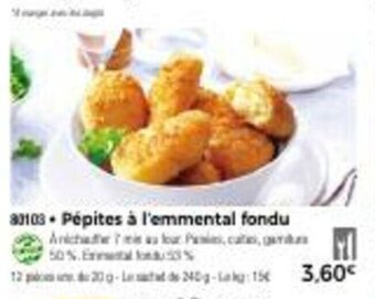 Thiriet Pépites à l'emmental fondu offre