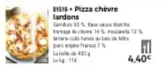 Thiriet Pizza chèvre lardons offre