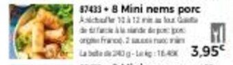 Thiriet 8 mini nems porc offre
