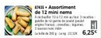 Thiriet Assortiment de 12 mini nems offre