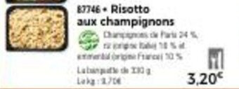 Thiriet Risotto aux champignons offre