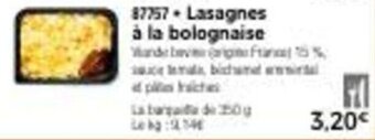 Thiriet Lasagnes à la bolognaise offre