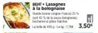 Thiriet Lasagnes à la bolognaise offre