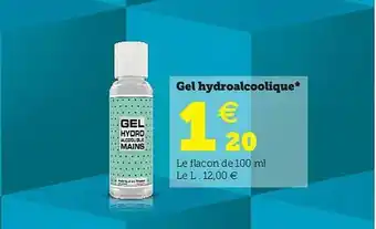 Hyper U Gel Hydroalcoolique offre