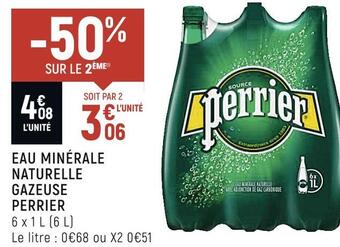 Spar Perrier eau minérale naturelle gazeuse offre