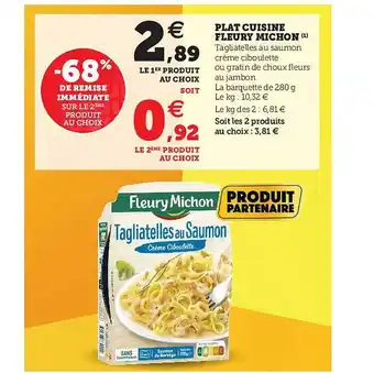 Hyper U Plat Cuisiné Fleury Michon offre