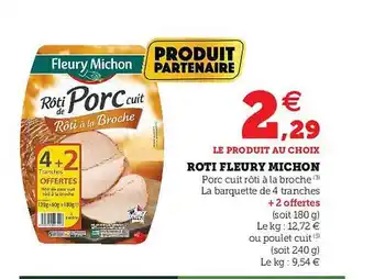 Hyper U Rôti Fleury Michon offre