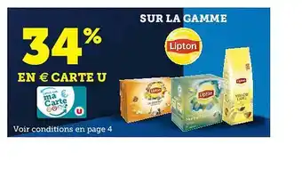 Hyper U La Gamme Lipton offre
