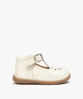 Gémo Babies premiers pas bébé fille en cuir uni et vernis vue1 - gemo(bebe debt) - gemo offre
