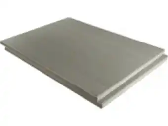 Lot de 3 lames de terrasse composite alvéolaires - long: 2,4m - surface 1m² - gris