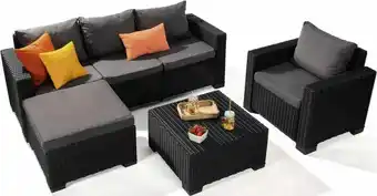 Salon de jardin bas MOOREA graphite