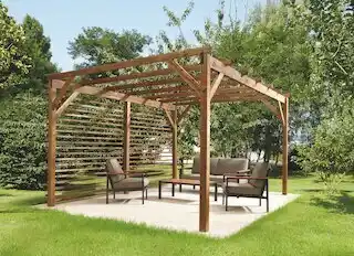 Brico Dépôt PERGOLA BOIS "POOL HOUSE" offre
