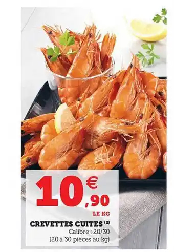 Hyper U Crevettes Cuites offre