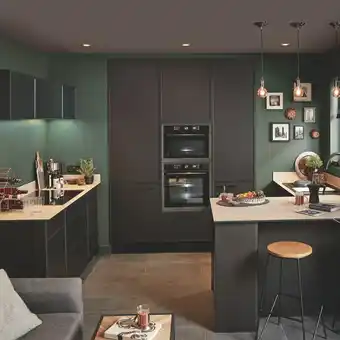 Brico Dépôt CUISINE "PASILLA" NOIR MAT offre