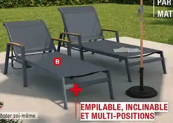 Brico Dépôt BAIN DE SOLEIL MULTI-POSITIONS TANNA offre