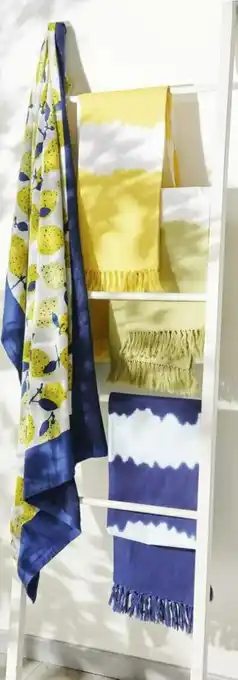 Géant Casino Fouta doublé motif CITRON CINTYA offre