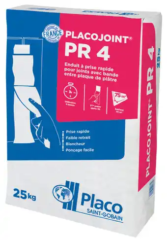 Brico Dépôt ENDUIT DE SÉCHAGE À JOINTS EN POUDRE PR4 25 KG offre