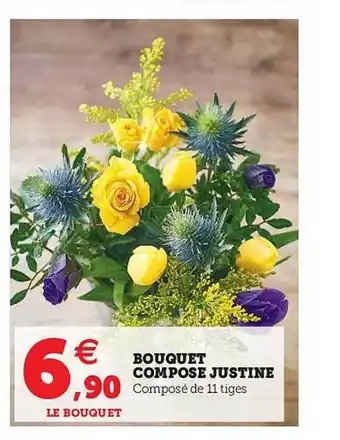Hyper U Bouquet Composé Justine offre