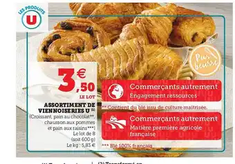 Hyper U Assortiment De Viennoiseries U offre