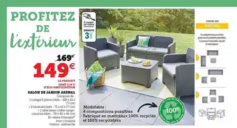Hyper U Salon De Jardin Arenal offre
