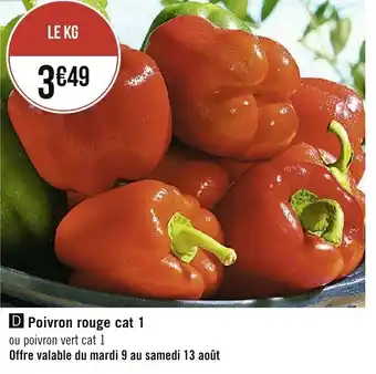 Casino Supermarchés Poivron rouge cat 1 offre