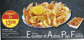 Casino Supermarchés Crevettes cuites offre