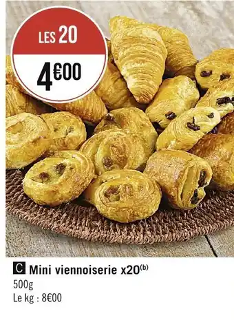 Mini viennoiserie x20