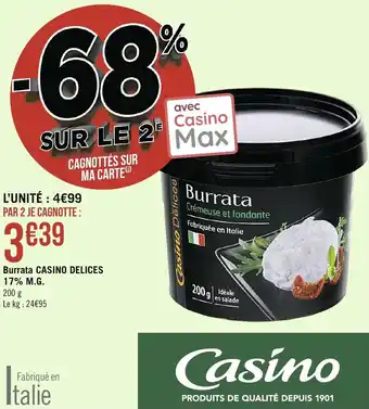 CASINO DELICES burrata casino delices 17% M.G.
