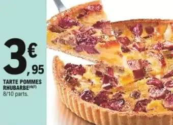 Tarte pommes rhubarbe