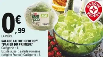 E.Leclerc "PANIER DU PRIMEUR" salade laitue iceberg offre